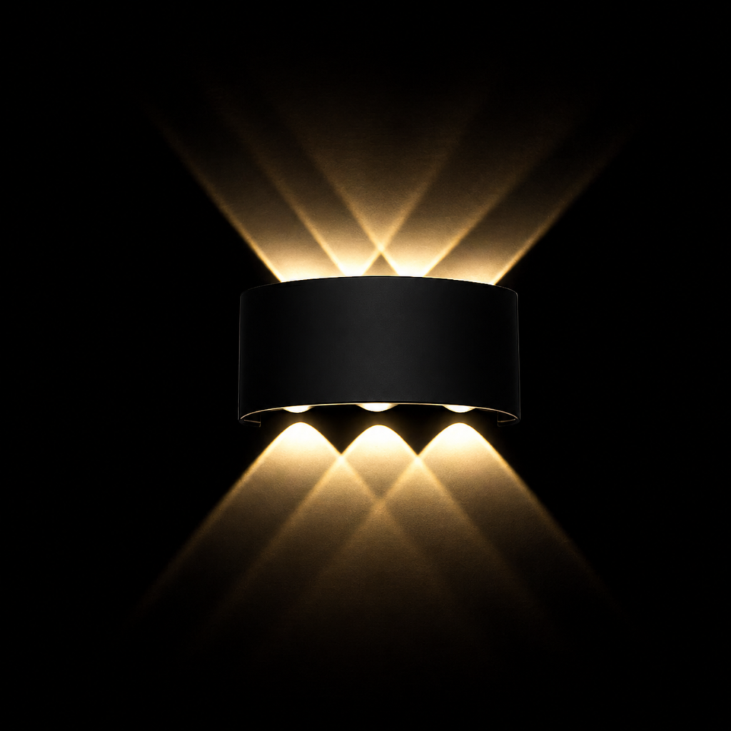 Modern LED Wall Light – Black Up Down Decorative Outdoor Indoor Lamp