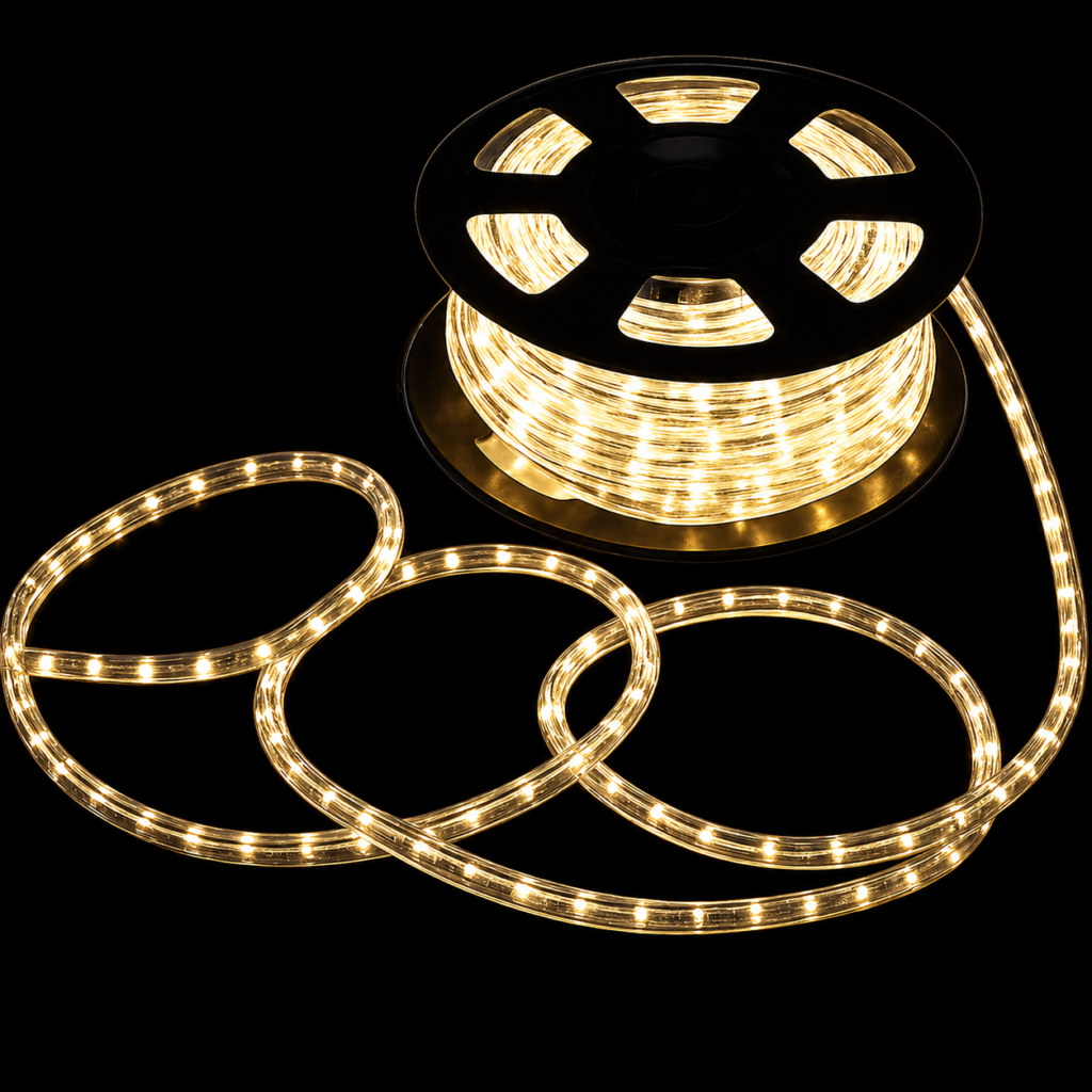 Warm White LED Strip Light Rope Waterproof Flexible Decorative Light (5 Meter)